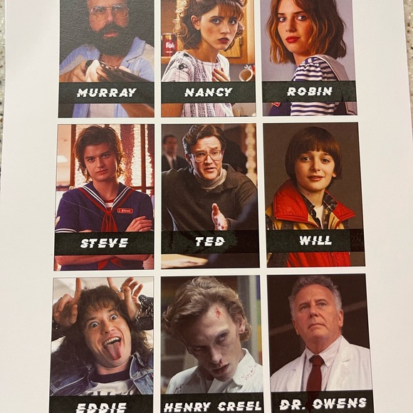 Stranger Things Guess Who Game Cards (game not included) Larger Game Size - Picture 6 of 11